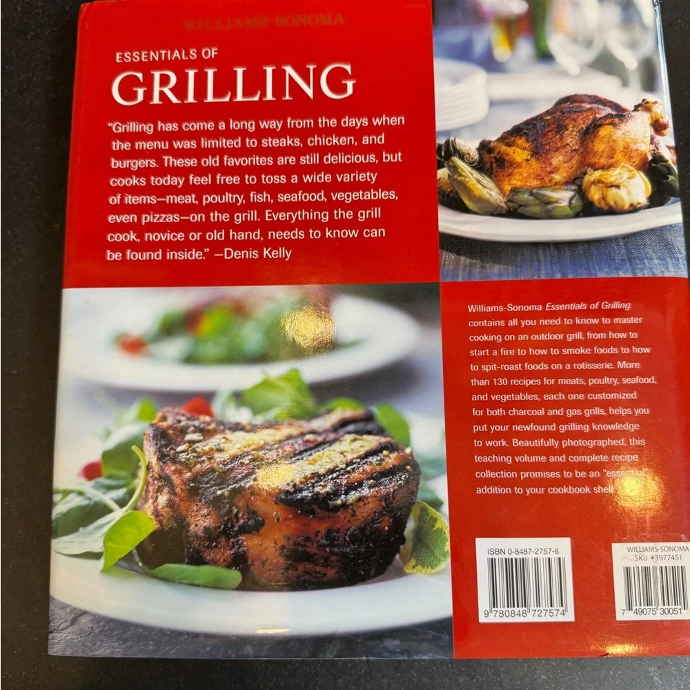 Williams Sonoma Red Essentials of Grilling Book